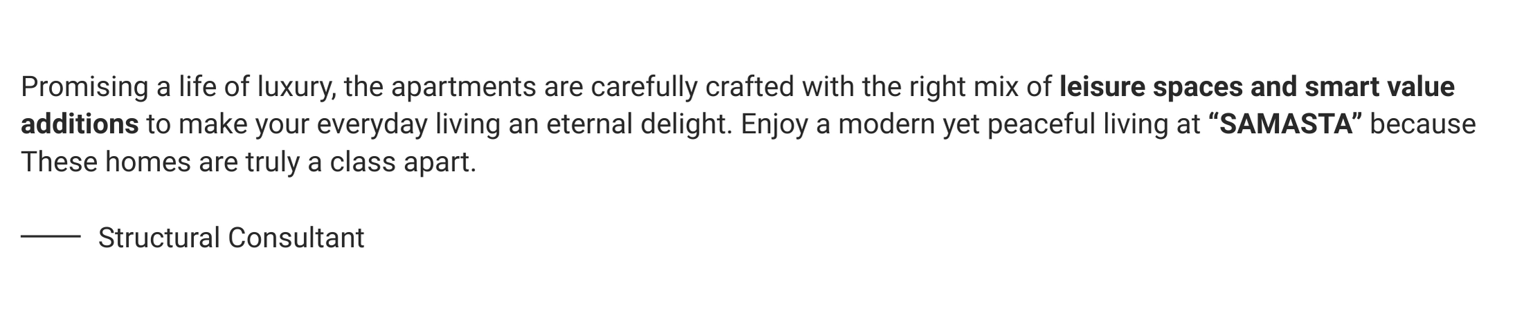 Testimonials - Structural Consultant